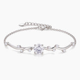 Vine Solitaire Moissanite Bracelet