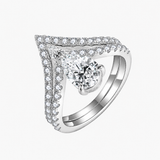 The Calista Pear Moissanite Ring