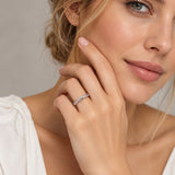Twisted Vine Pavé Moissanite Band