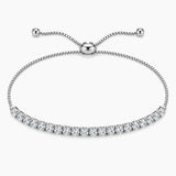 Adjustable Bolo Moissanite Tennis Bracelet