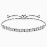 Adjustable Bolo Moissanite Tennis Bracelet
