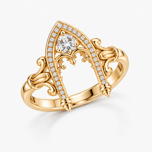 Gateway Round Moissanite Ring